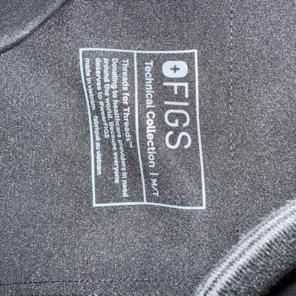 FIGS Black Jogger Pants with Drawstring - Picture 2 of 3